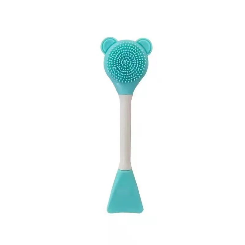 Escova de Silicone Dupla Face para Máscara Facial, Ferramenta de Cuidados com a Pele, Escova para Remoção de Cravos e Esfoliação Facial