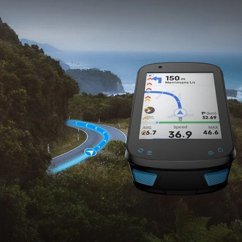 Color screen English smart cycling code meter speed odometer arrow navigation