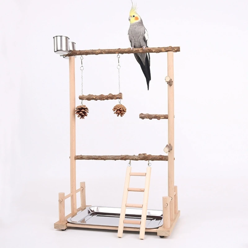 

Parrot Cage Hammock Swing Wooden Swing Standing Supplies Bridge Training Parrot Standing Supplies