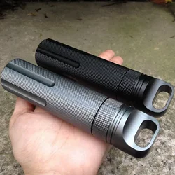 Botiquín táctico EDC impermeable para emergencias de aluminio CNC