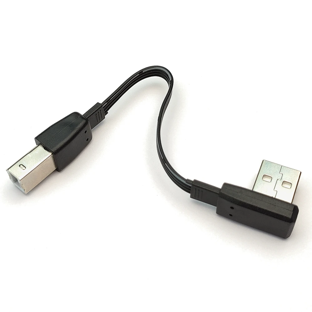 Straight USB2.0 turn Elbow print data line  USB A revolving elbow on the print line B Male0.1m0.2.0.3m0.5m1m