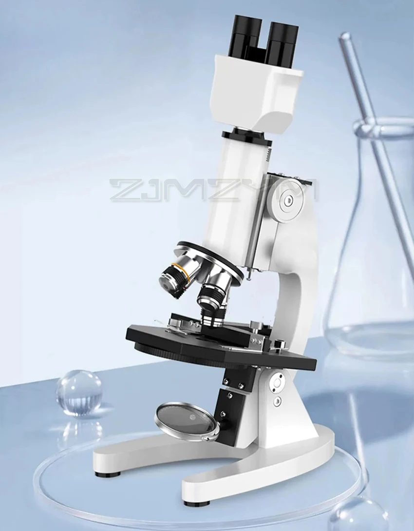 120000X mikroskop biologiczny cyfrowy laboratoryjny mikroskop złożony z 5-calowym ekranem LCD 100X okulary