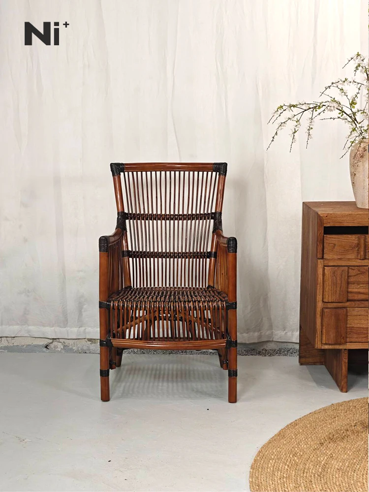 Rattan Chair Wabi Silent Wind Rattan Braided Single Balcony