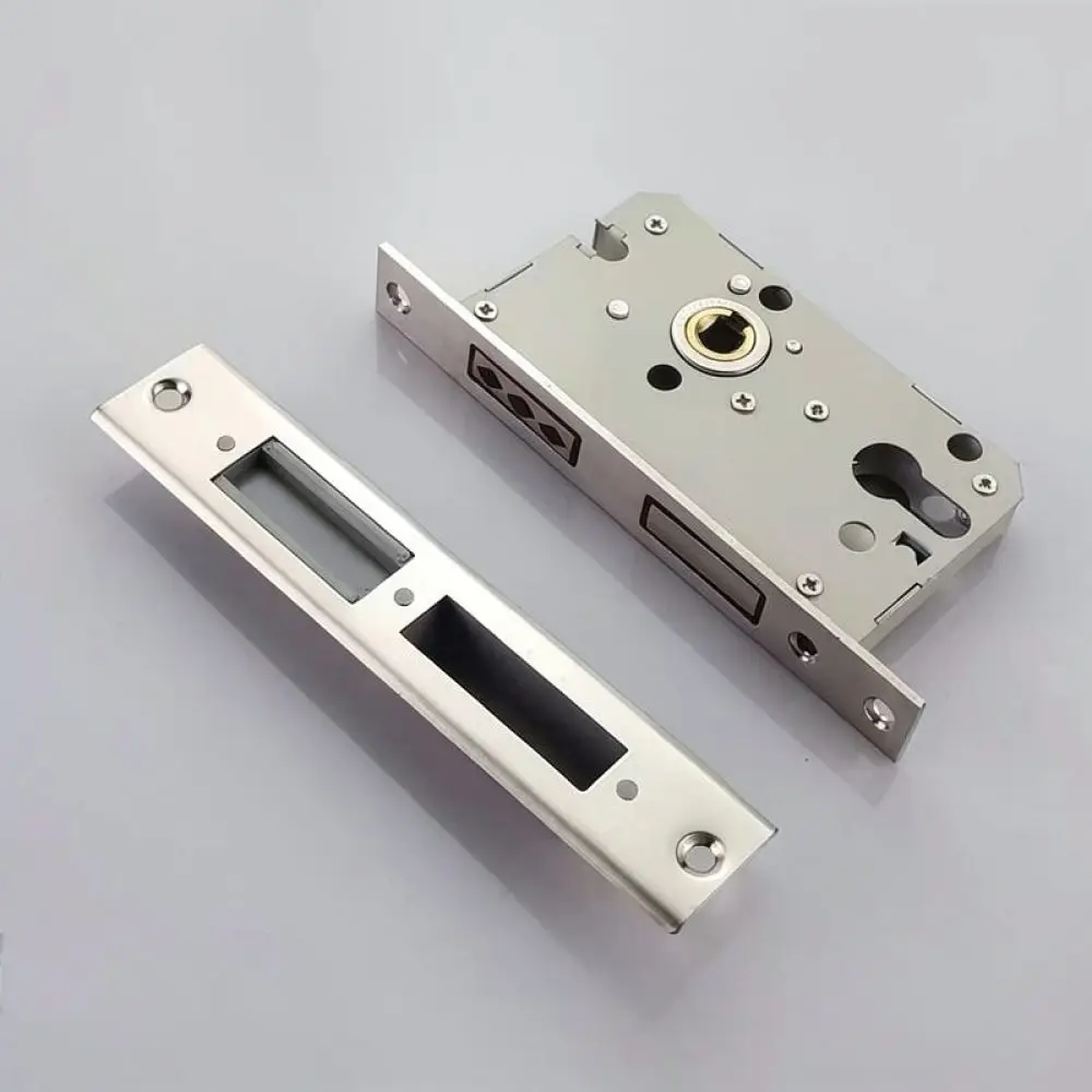 Universal Wood Door Lock Body For Fuyufa Silent Latch Replacement Hardware Stainless Steel Interior Bedroom Security Parts