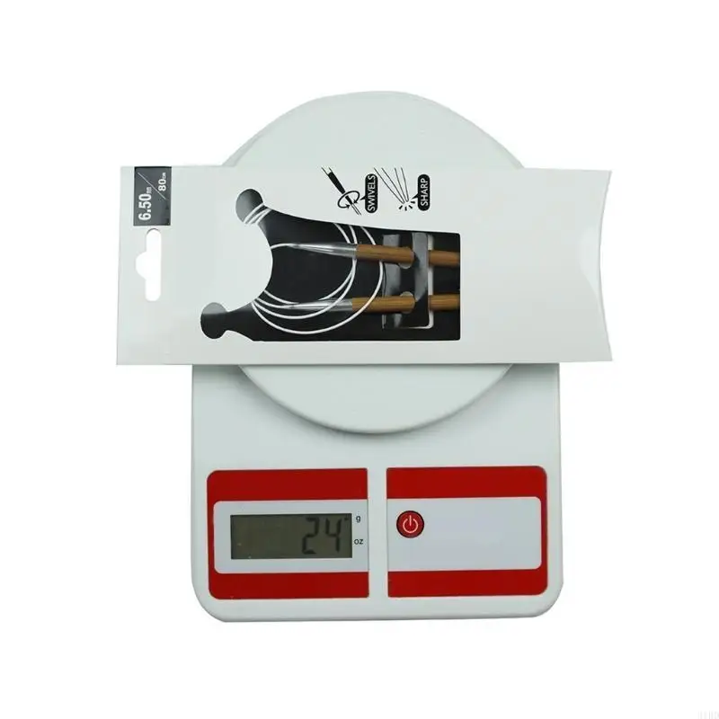 

12 шт. круговые вязальные спицы 80 см нержавеющий алюминиевый деревянный гибкий шнур для удобного вязания крючком