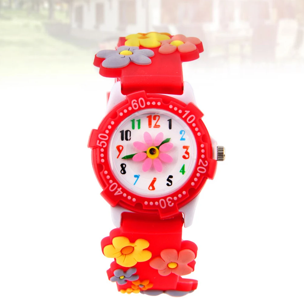 Watch 's Cartoon Quartz Water Proof Wrist Red Fashion Waterproof Student