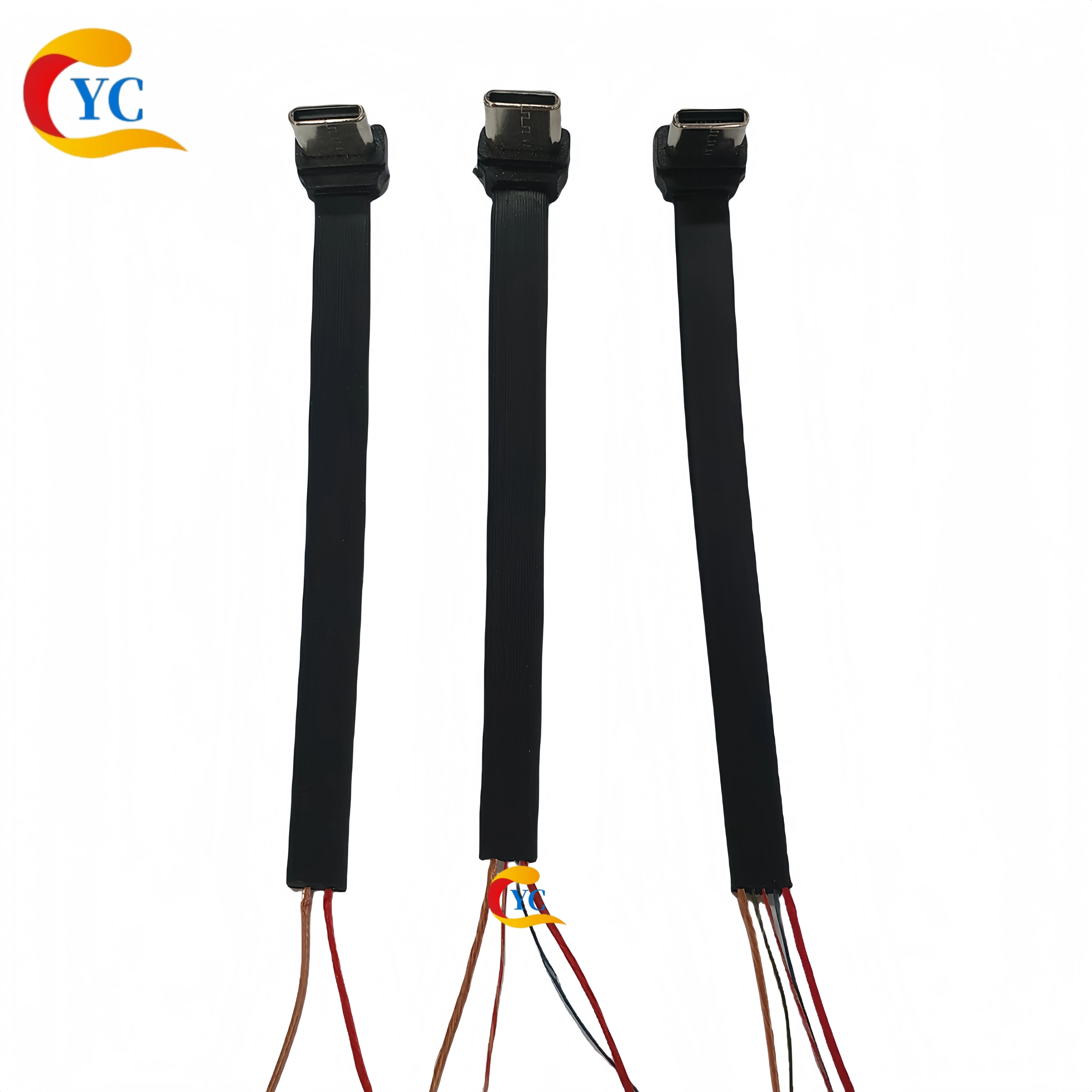 Type-C 2-Core Charging Data Cable Rider Magnetic Holder Back Clip Tail Plug 4-Core Fast Charging Soft Flat Cable 5-Core Power Connector
