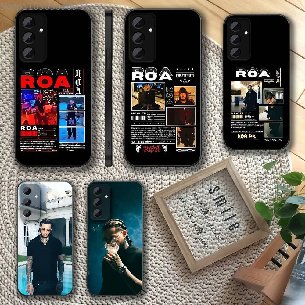 

Rapper Roa Phone Case For Samsung S 25,24,23,22,30,21,10,9,Ultra,Plus,Lite,FE,4,5 G Soft Black Case
