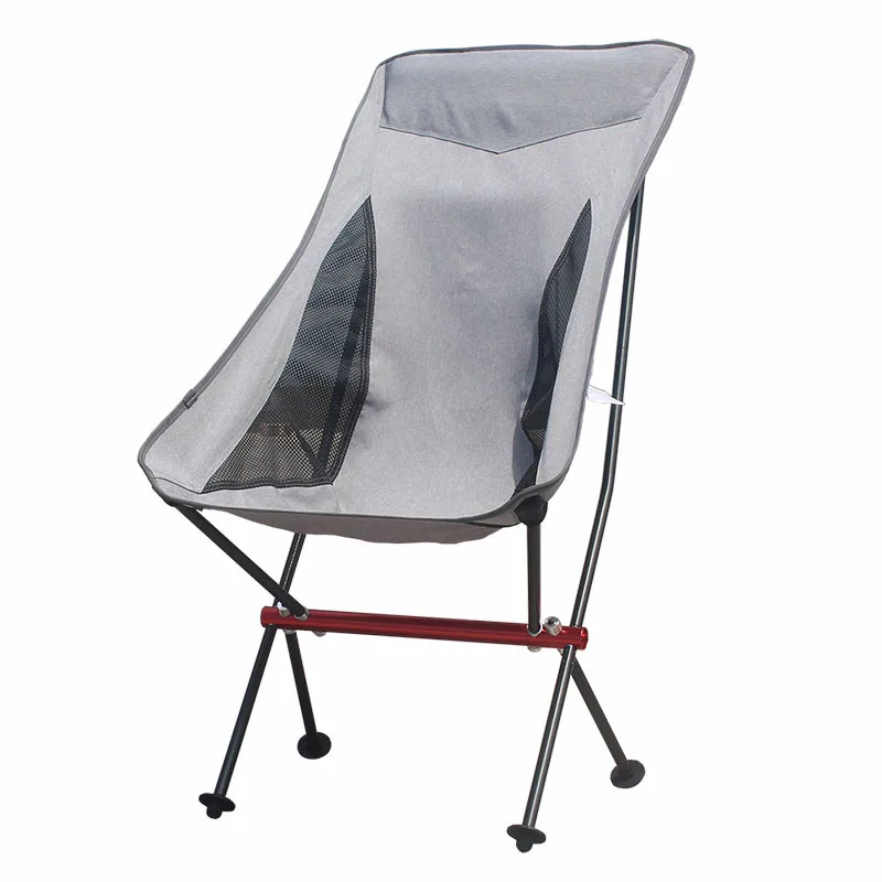

Outdoor Portable 7075 Aluminum Alloy Folding Moon Chair Recliner Camping Large Size All-Aluminum Beach Chair Extremely Cool