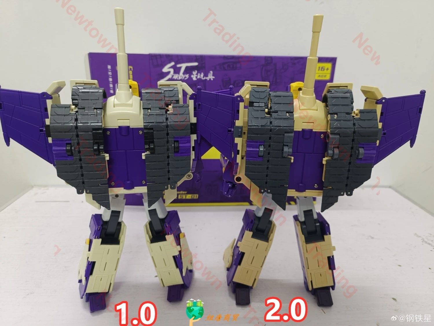 【2.0 الإصدار متوفر الآن】ألعاب نجوم التحول ST-01 ST01 Blitzwing ثلاثة أشكال خزان الطائرات GA Conmander G1 عمل الشكل #5
