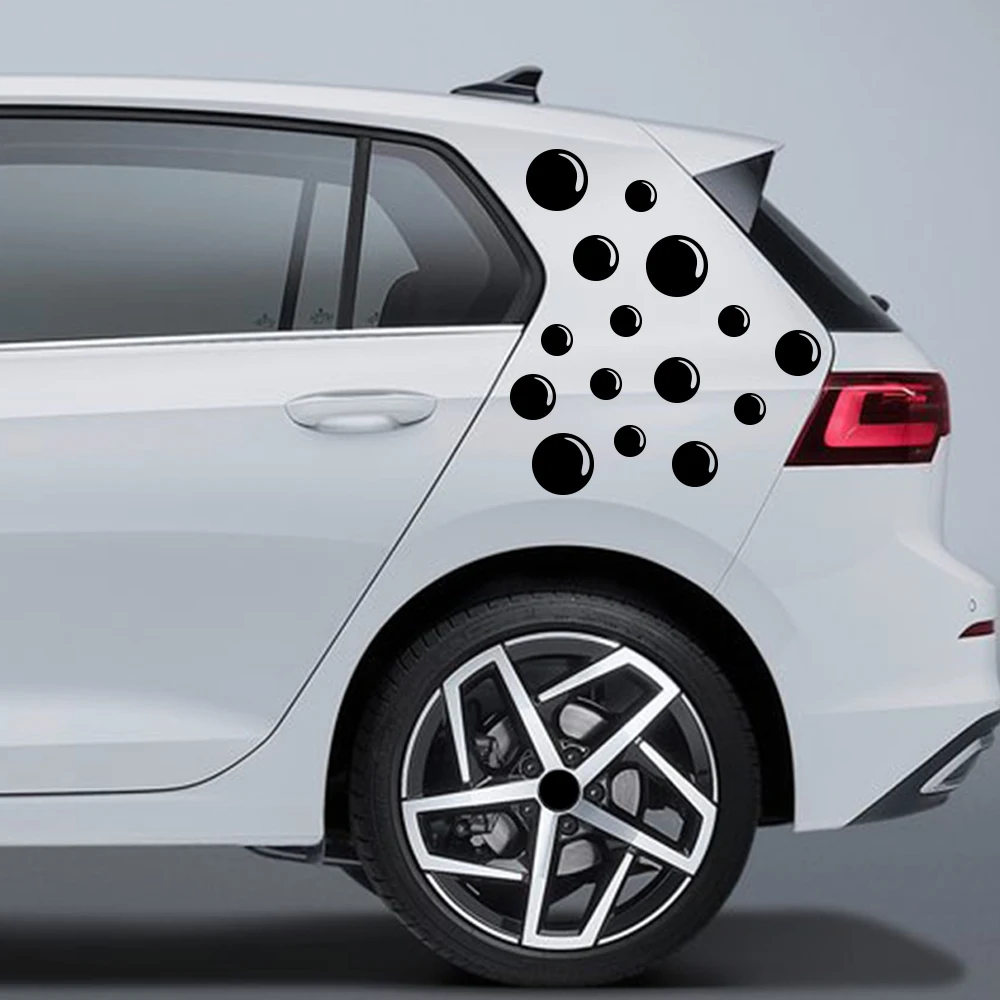Creative Water Bubble Car Body Stickers Vinyl Decals Auto Rear Quarter Panel C-Pillar Decor Funny Wrap Film Tuning Accessories