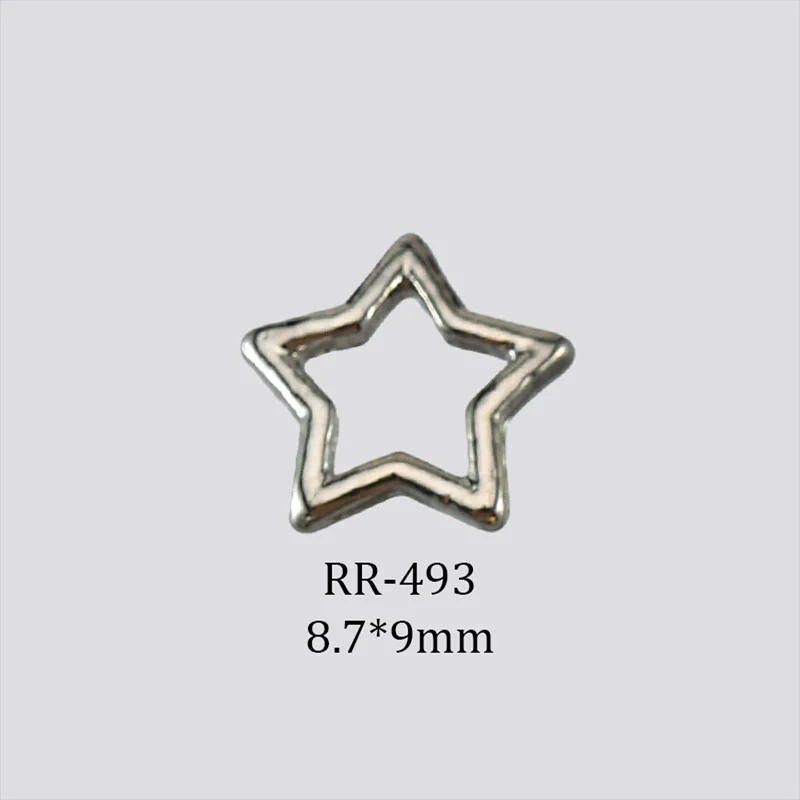 "100 pièces/ensemble métallique Punk étoile en forme de Nail Art décor bricolage ongles breloques ongles gemmes ongles fournitures ongles ongles"