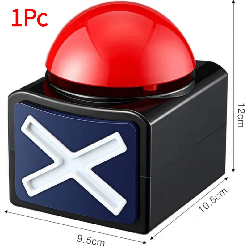 1Pc New Game Answer Buzzer Alarm Button With Sound Light Trivia Quiz Got Talent Buzzer.