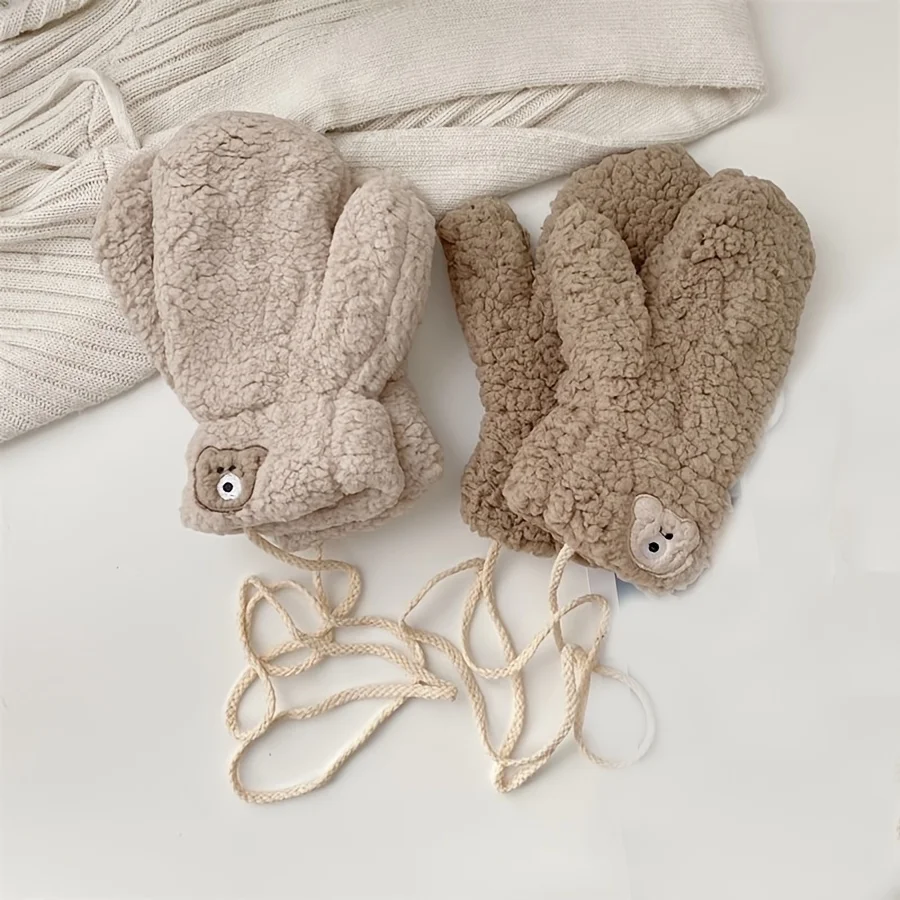 

Anime Cosplay Gloves Bear Claw Design Plush Soft Material Warm Mittens for Women Girls Christmas Events Winter Accessories