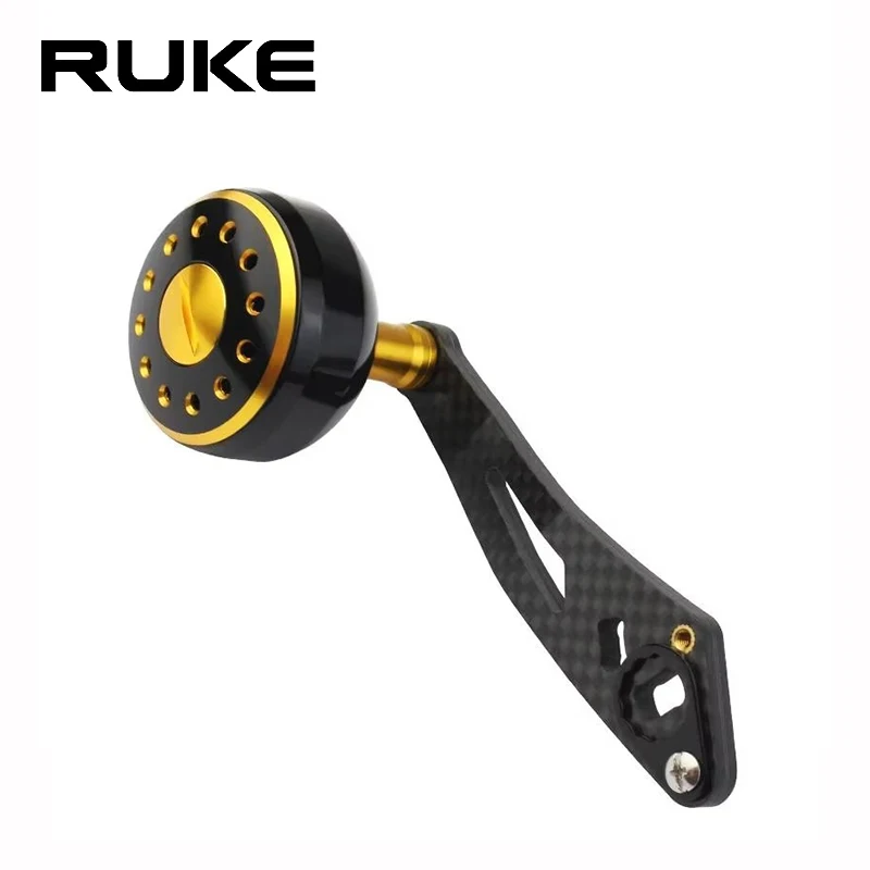 

Ruke new fishing reel handle carbon fiber single rocker Length 93mm 7*4/8*5mm hole size suit Da/Shi/Ab reel handle DIY accessory