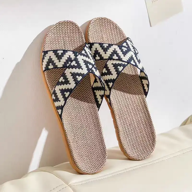 Home Slippers Spring, Autumn and Summer Indoor Non-Slip Silent Floor Slippers