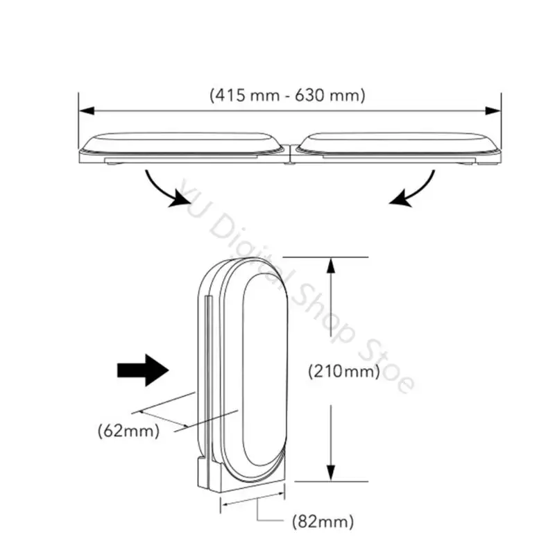 96BA Ergonomische, zusammenklappbare Handgelenk- und Unterarmauflage zum Tippen und für die Verwendung Laptop-Schreibtisch – Detail 10