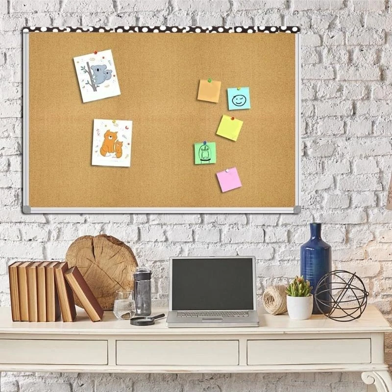 W89C White Black Dots Border Trim Wall Sticker Bulletin Board Border Trim 32.8ft for Classroom Notice Board Chalkboard