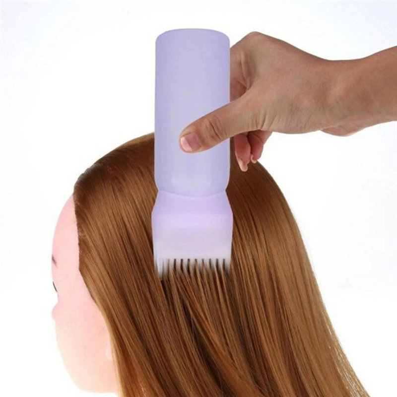 4x Färben Shampoo Flasche Ölkamm 120ml Haar werkzeuge Haar färbemittel Applikator Pinsel Flaschen Styling-Tool Haarfärbung