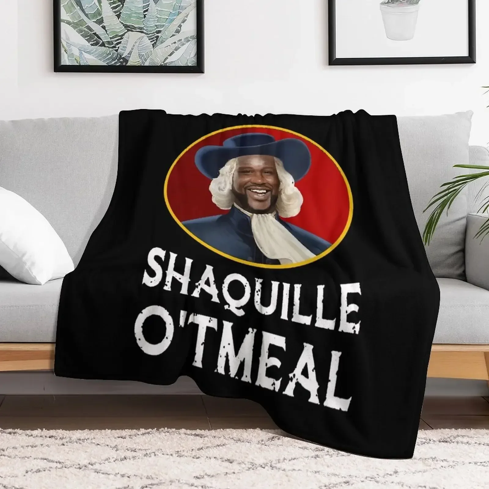 Shaquille Oatmeal Shaquille O'tmeal Throw Blanket Sofa Throw Luxury St Custom Travel Blankets