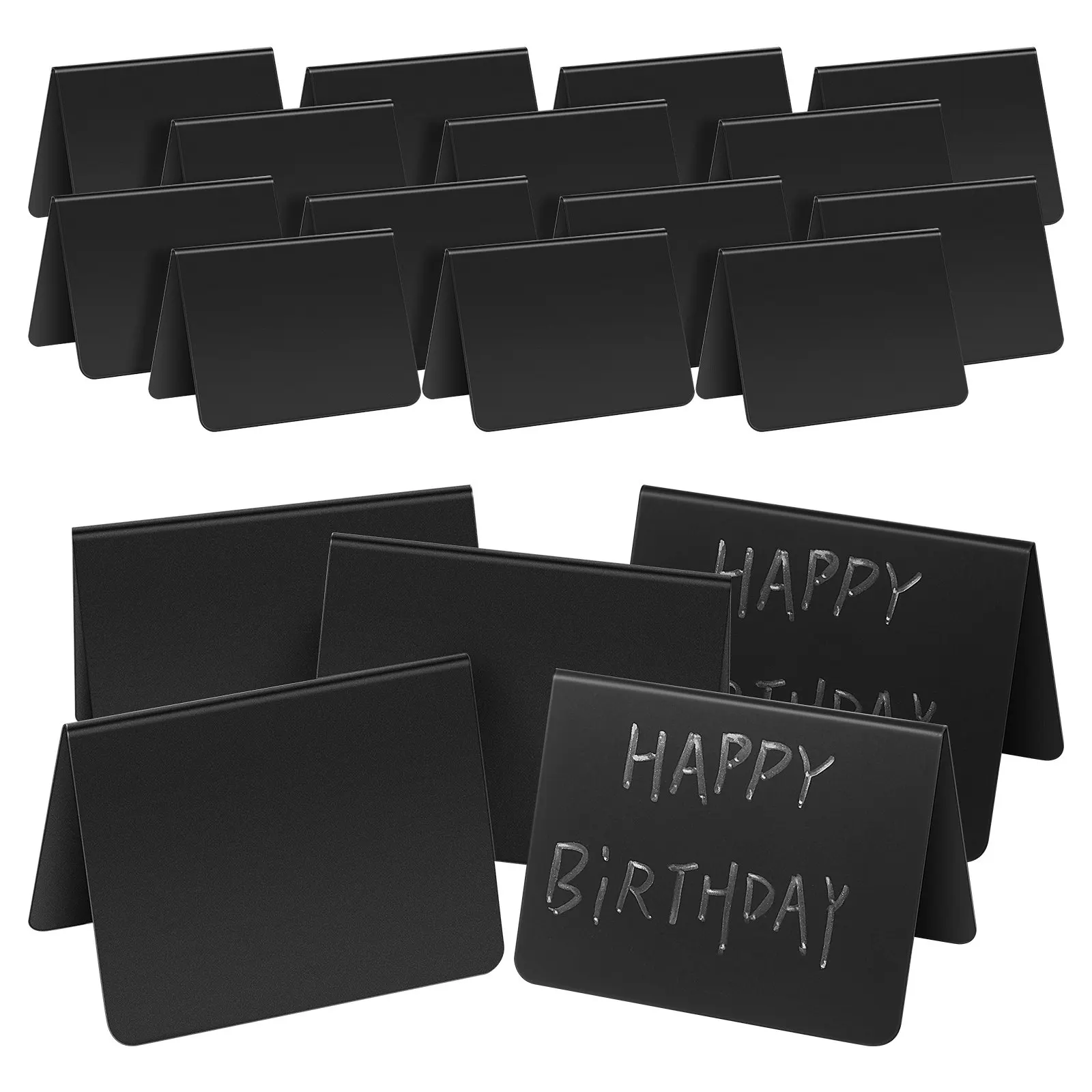 40Pcs Chalk Board Mini For Food Display Small Business Chalkboard Signs Sturdy PVC Stand Dish Catering