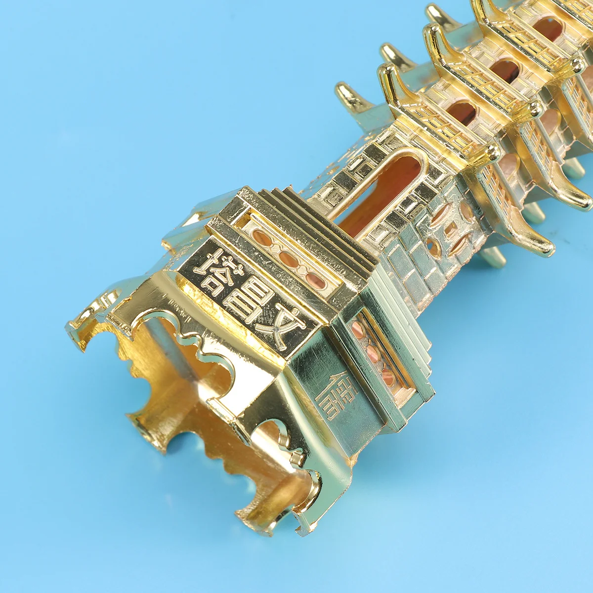 

Wenchang Tower Miniature Metal Decoration Craft Home Metal Decoration Craft Garden Decor Building Gift