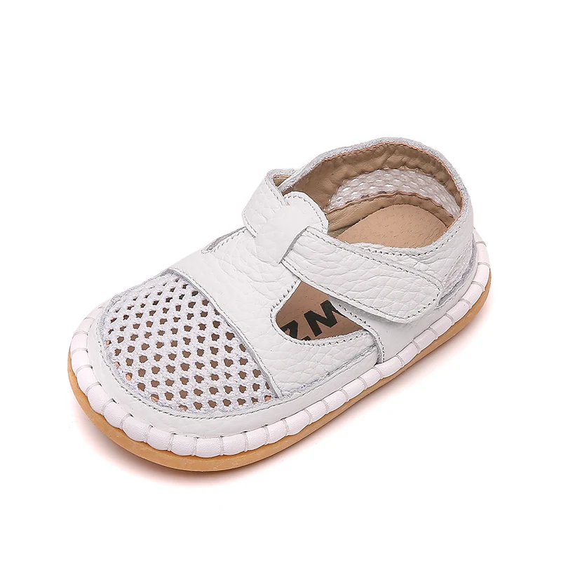 Toddler Infant Sandals 2022 Summer Baby Girls Boys Anti-collision Shoes Soft Bottom Genuine Leather Kids Children Beach Sandals