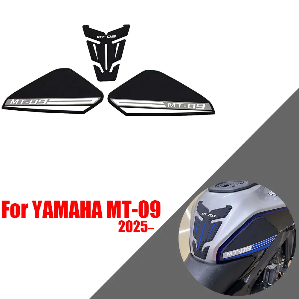 For YAMAHA MT-09 moto Accessories Non-slip Rubber Fuel Tank Anti-slip protective Stickers Moto Decals yamahamt09 mt09 2025-