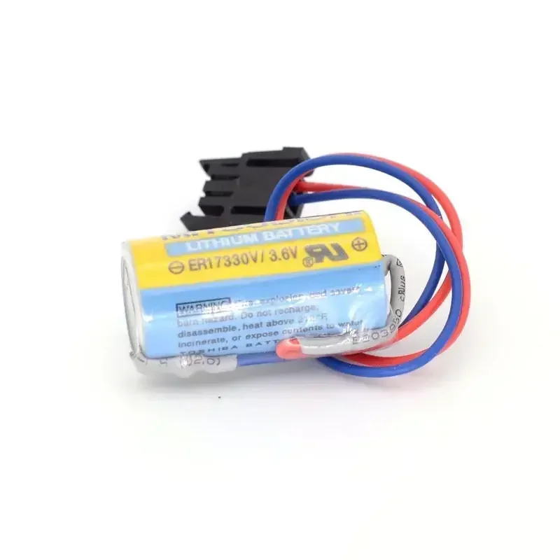 High Quality Original A6BAT ER17330V PLC 3.6V 2000mAh Li-ion Industrial Battery with Plug For Mitsubishi Servo A6BAT PLC Battery