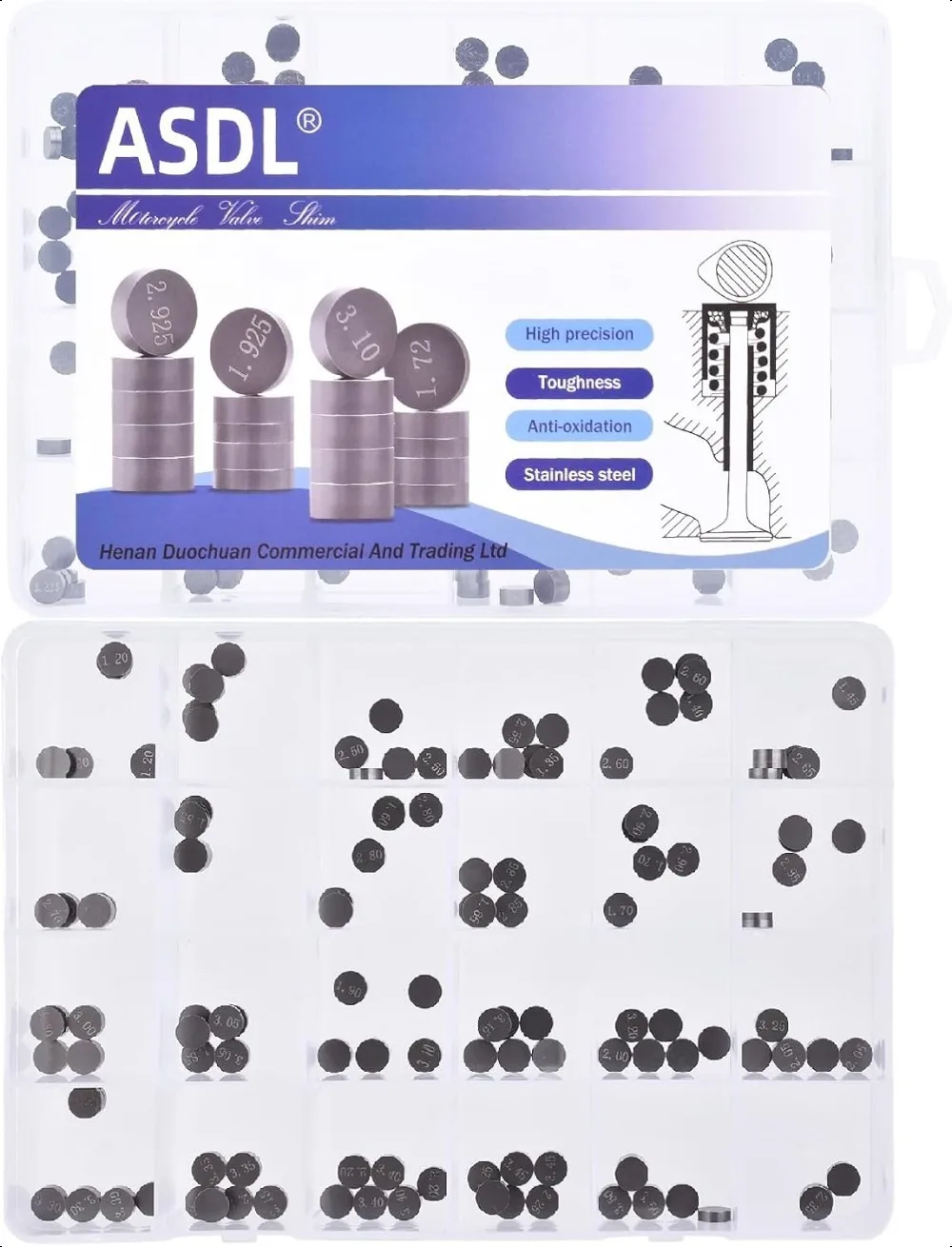 7.48mm Valve Shim Kit 1.20mm-3.50mm for Suzuki RMZ SV GS AN for Kawasaki ZX KX KL for Honda VF ST GL for Yamaha WR for Honda