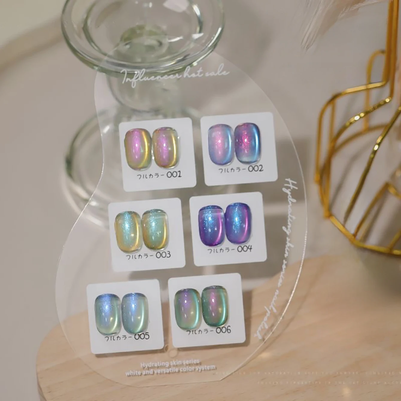 1-9pcs ZH Aurora Cat Eye Gel Nail Polish Magnetic Nail Blue Green Aurora Effect UV/LED Lamp Curing Soak Off Glitter Nail Art