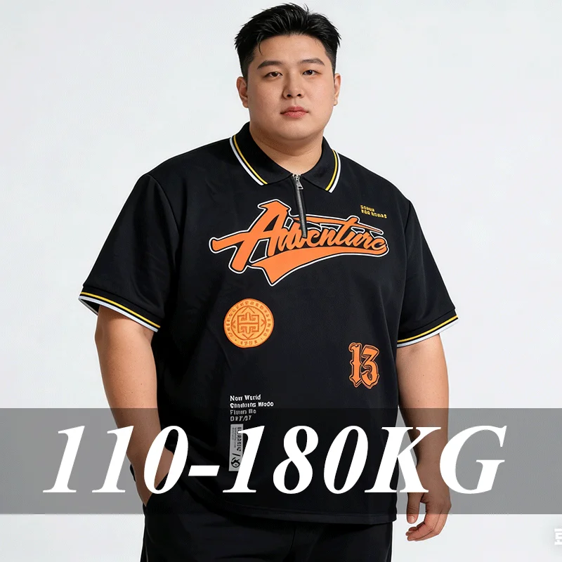 

Мужские рубашки-поло больших размеров 5XL, 6XL, 7XL, свободные летние футболки с коротким рукавом, модные поло, мужская одежда больших размеров, Ropa Para Hombre