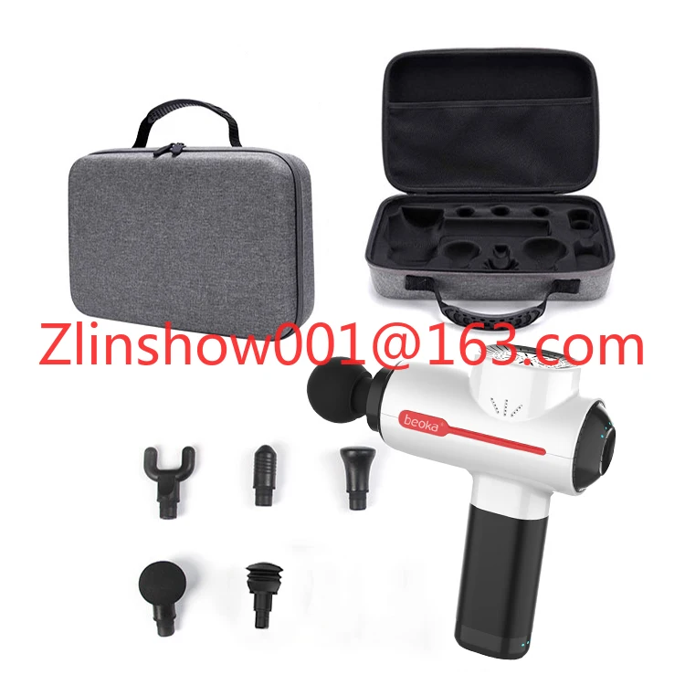 Ручной портативный мини-массажный пистолет для тела, ударная вибрация, карман для глубоких тканей, облегчение мышц, массажная головка с подогревом