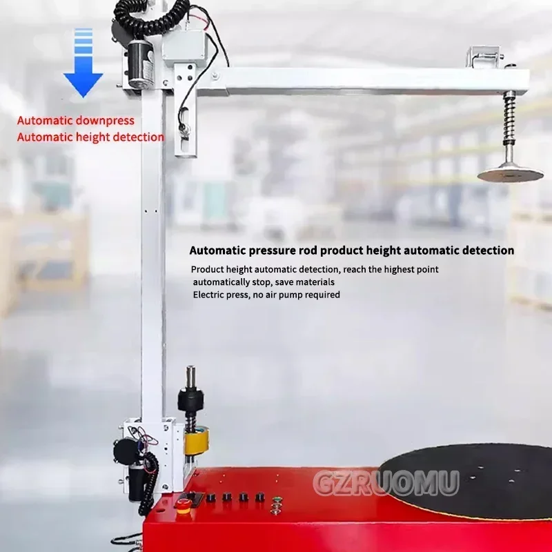 40/60 センチメートル PE ストレッチフィルムベーラー電気巻きフィルム包装機 110/220V 物流カートンボックス自動包装ツール