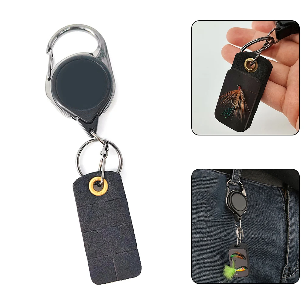 

Fly Fishing Hook Storage Foam Keychain Retractable Fly Bait Hanging Board 14*2.5cm Outdoor Fishing Accessories Tool Parts