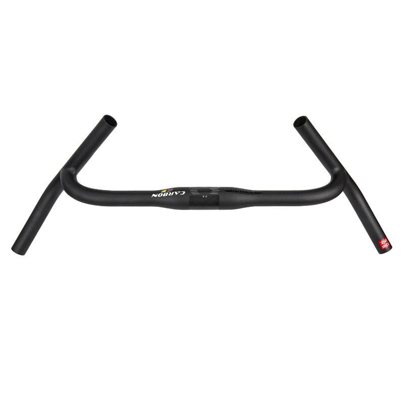 ZNIINO Neuer Carbon-Gravel-H-Lenker mit großer Flare-Bar für Cyclocross, Rennrad und MTB – Carbonfaser-Fahrradlenker für Reise- und Tourenräder