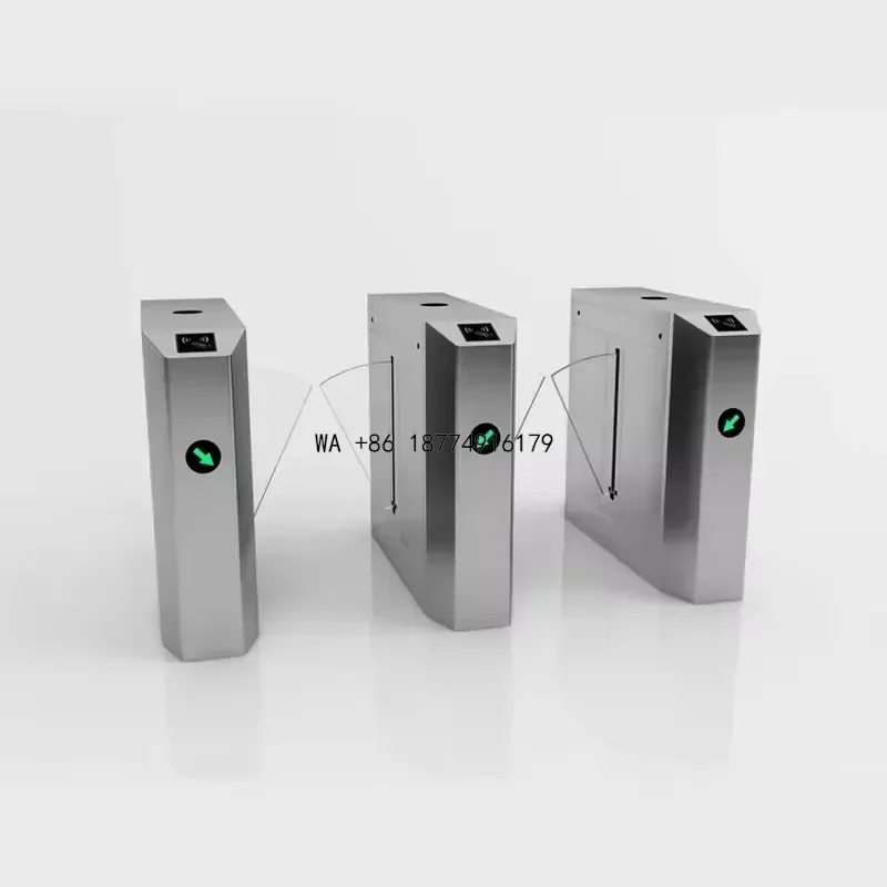 wmwmnu OEM/ODM Access Control System Face Recognition Flap Barrier Turnstile Gate Access Control with RFID Card Reader