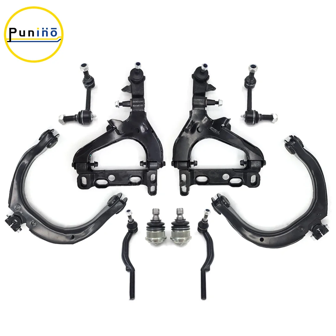 

Punino 5pcs Front Control Arms Sway Bars Tie Rods for BUICK RAINIER CHEVROLET GMC OLDSMOBILE ISUZU SAAB 2004 2005 2006 2007