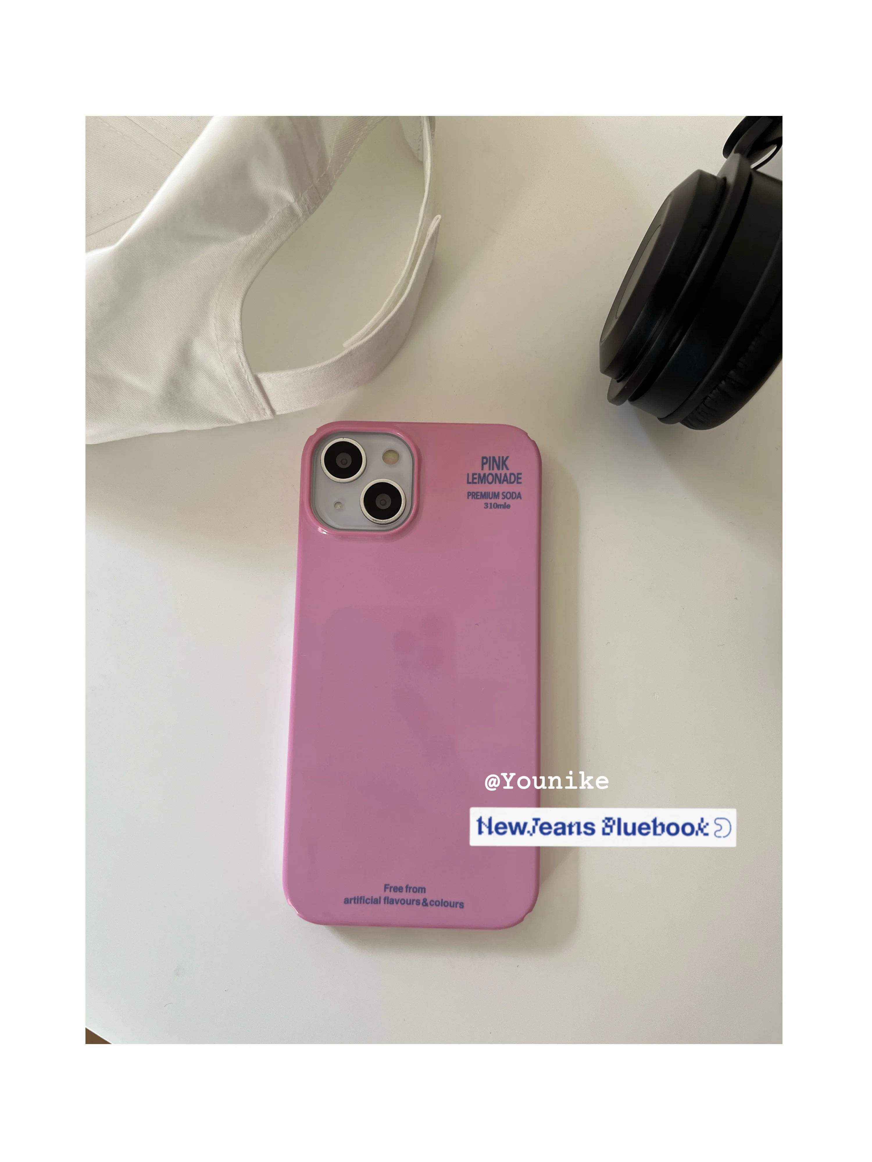 Korean Ins Pink Lemon Toner for iPhone 16pro/14Promax Apple 12/11/7/8Plus Phone Case Hard