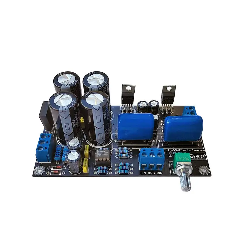 

Ne5532 op-amp + lm1875 integrated amplifier board with dc output – hi-fi audiophile quality