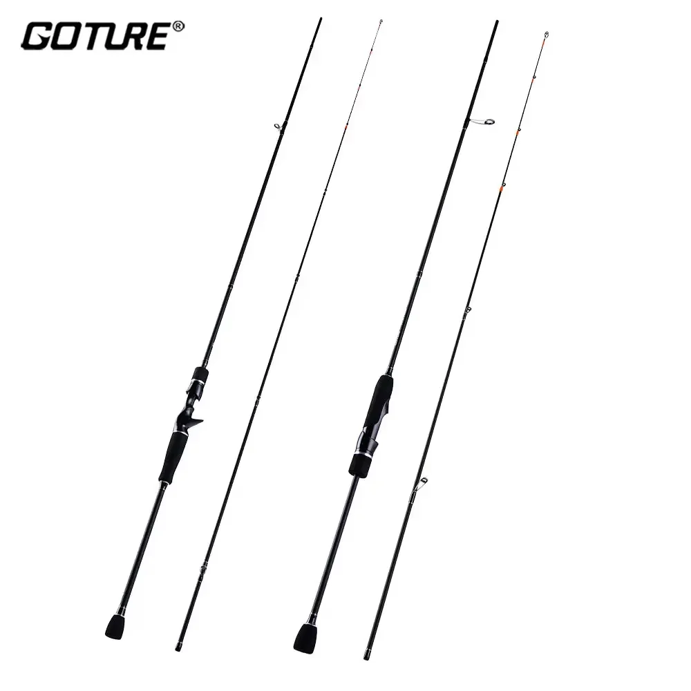 Wavier Ultralight Fishing Rod 1.65M 1.98M 2.1M 2.4M 24T Carbon Fiber UL Power Fast Action Spinning Casting Lure Rods