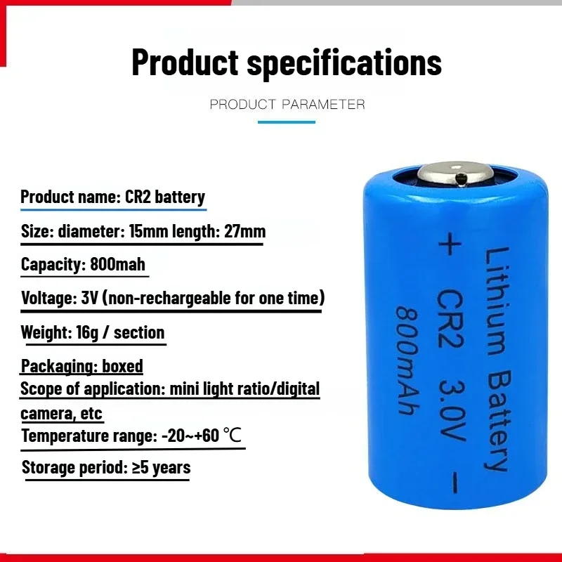 1-20 قطعة CR15H270 CR2 بطارية ليثيوم 3 فولت لطابعة الكاميرا الرقمية Rangefinder مصباح يدوي البطارية الأساسية الجافة