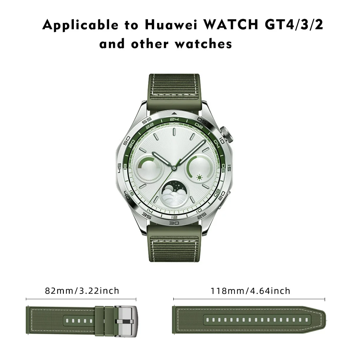 22mm silikonowy + nylonowy pleciony pasek do zegarka HUAWEI GT4 46mm Smartwatch band do zegarka Huawei 4/3 Pro GT Runner GT2 Pro GT 3 46MM