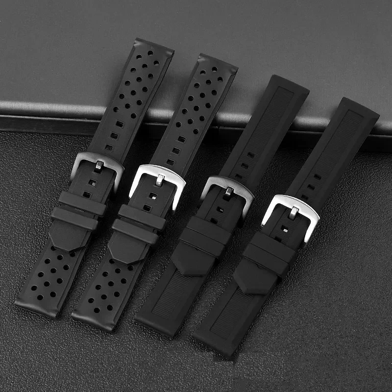 Soft Silicone Watch Strap for Tag Heuer Racing F1 WAZ2113 Sports Watch Series Accessories Rubber Men Watch Band 22mm bracelet