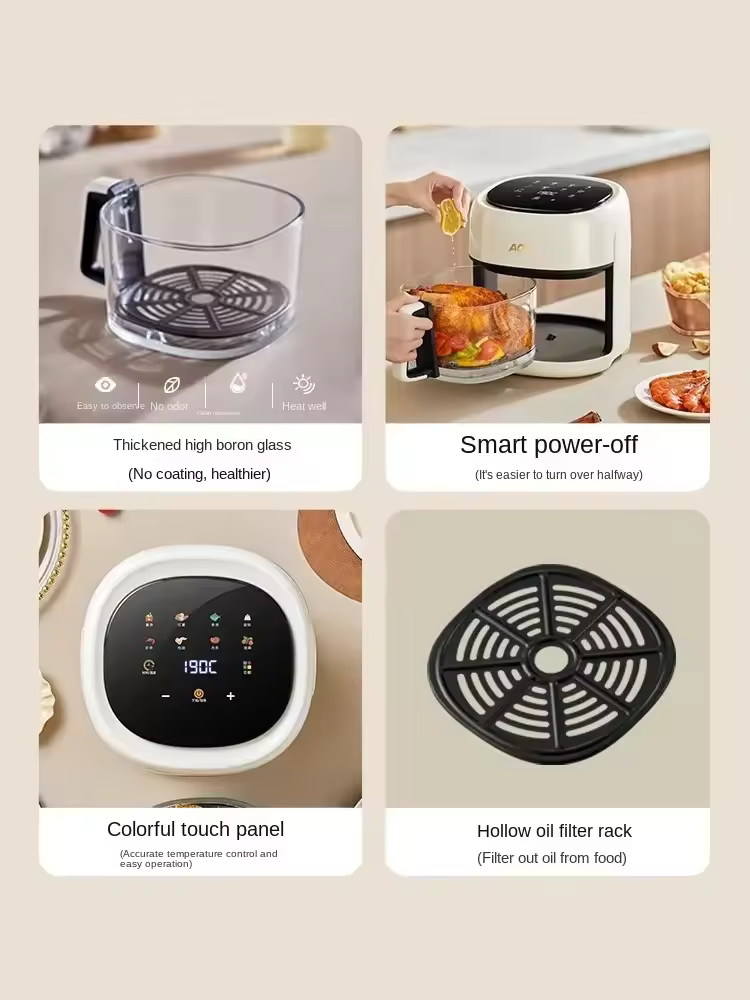 110V air fryer household fully automatic visual integrated smoke-free Hong Review Summary: Is It Worth Considering?