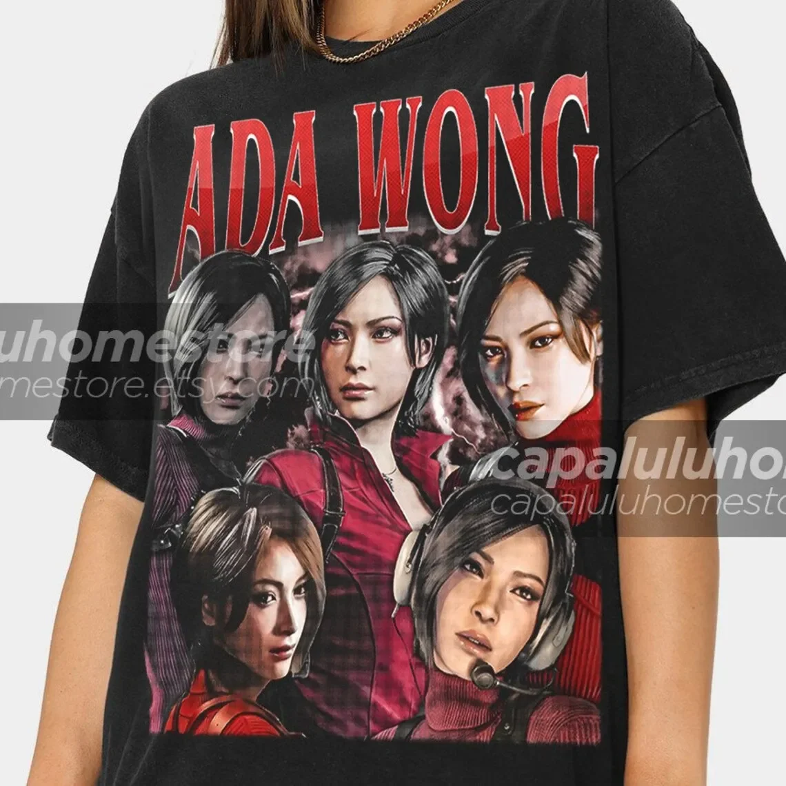 Ada Wong RE 90s Vintage T-Shirt - Stylish Gift for Gamers and Video Game Enthusiasts