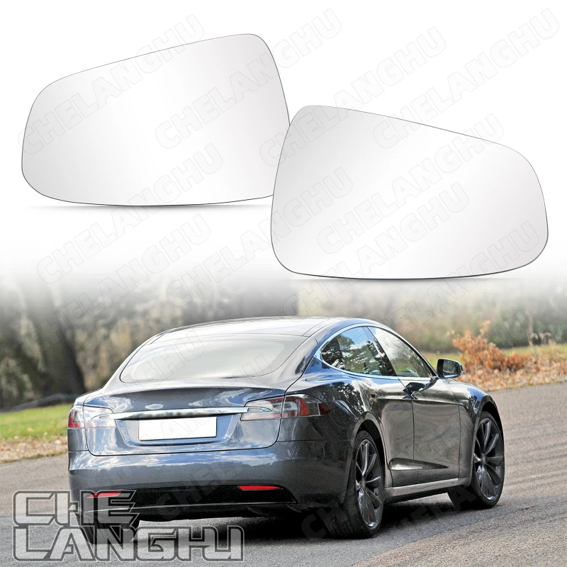 

Front Door Side Mirror Glass Rear View For Tesla Model S 2012 2013 2014 2015 2016 2017 2018 2019 2020 2021 2022 car accessories