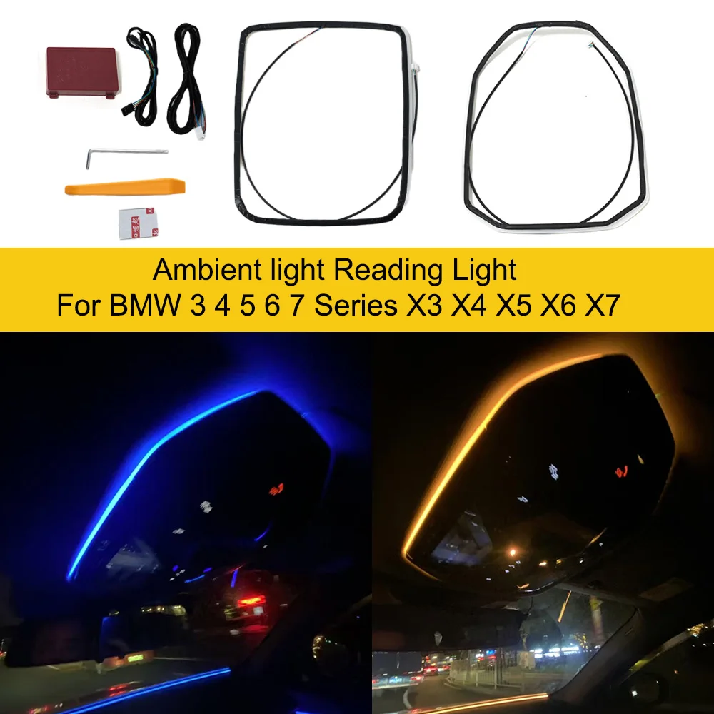 

11 Colors Reading light Ambient Light for BMW 2 3 4 5 6GT 7 8 Series G20 G30 G05 G06 G07 G01 G60 G70 G45 Interior Lighting