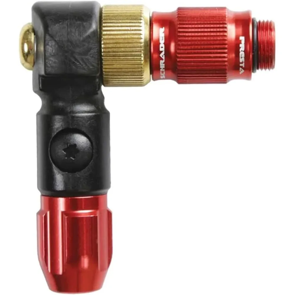 

LEZYNE ABS-1 Pro Chuck Bicycle Valve Head, Presta & Schrader Compatible, High Performance, Bike Valve