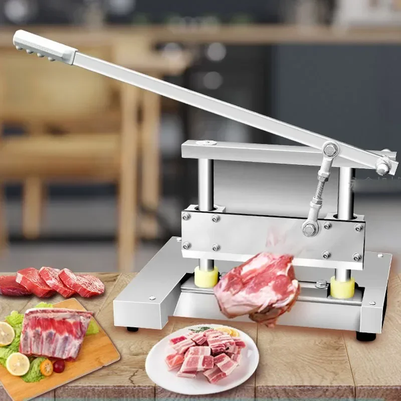 

Bone Cutting Machine Commercial Manual Chop Pig Trotters Chopped Guillotine Frozen Meat Cut Bone Chopped Home Small Bone Saw